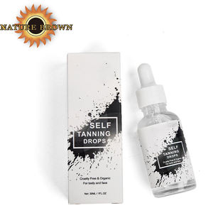 Private Label a base di erbe senza sole pelle nera naturale auto abbronzante gocce vegane protezione solare per la cura del corpo SunlessTanning olio - Product Image 1