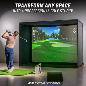 Meilleures ventes d'accessoires de <span class=keywords><strong>golf</strong></span> : Kit de <span class=keywords><strong>filet</strong></span> de simulation de <span class=keywords><strong>golf</strong></span> 10 x 8 pieds avec écran d'impact triple couche de qualité supérieure - Product Image 3