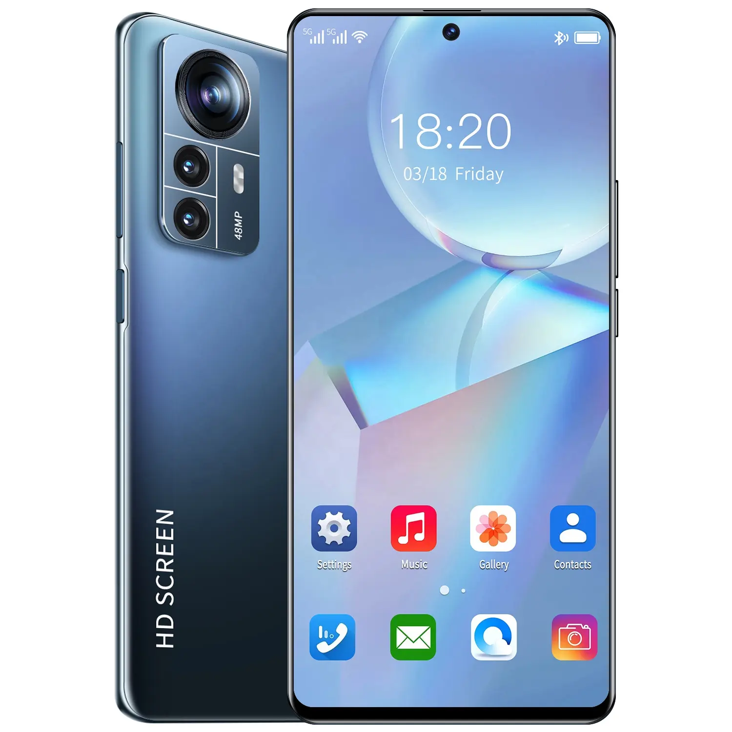 Face Unlocked 13 Pro 7.8 inch Big Screen 5G Cell Phones 16GB+512GB Android Smartphone 10 Core 5800mAh Gaming Mobile Phones