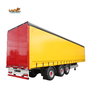 Chine <span class=keywords><strong>Remorque</strong></span> de camion Dry Van 40ft simple ou double rideau en PVC <span class=keywords><strong>semi</strong></span>-<span class=keywords><strong>remorque</strong></span> latérale avec bâche à vendre - Product Image 2