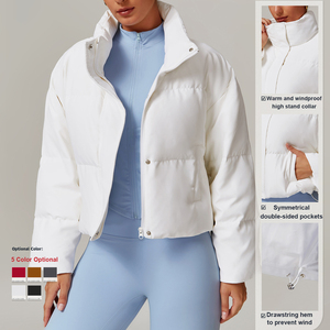 Nouveau hiver chaud doudoune pour femmes blanc duvet de <span class=keywords><strong>canard</strong></span> mode sport chaud femmes manteaux confortable à manches longues doudoune - Product Image 3