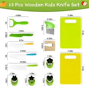 Ensemble de couteaux en plastique pour enfants réutilisables avec logo personnalisé, ensemble d'outils de découpe pour la cuisine, sûrs pour les enfants - Product Image 2