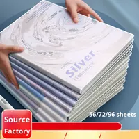 Carnet de notes A5 à couverture rigide pour étudiants, 56 feuilles, style frais, épaissi, de haute qualité, idéal pour prendre des notes et comme cadeau.