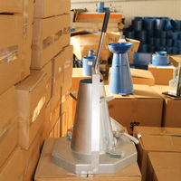 Cono de Prueba de Flujo de Hormigón Profesional, Juego de Conos de Prueba de Fluidez, Cono Metálico para Prueba de Fluidez con Varilla de Apisonamiento para Pruebas de Hormigón