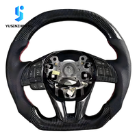 Setir Mobil Sport Kulit Serat Karbon Kustom untuk Mazda 3 6 RX8 CX60 Speed MX5 8 CX5 Cx7 RX7 Cx-5 CX90 BL GH GG GY