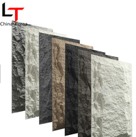 Longue date nouvelle arrivée pilier panneau colonne de pierre enveloppe décoratif artificiel 3d pu faux panneaux muraux en pierre