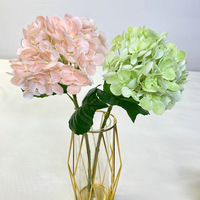 Fleurs artificielles YL pour la décoration de la maison et de mariage, toucher réel, colle douce, 72 pièces, hydrangeas artificiels, fleurs simulées