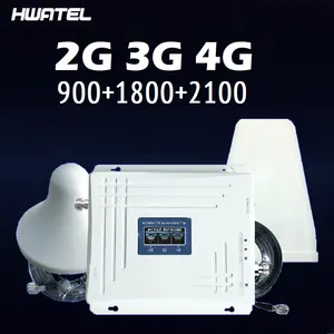 cell phone booster 4g base station 4g outdoor repeater set full kit with high gain log yagi antenna and ceiling antenna