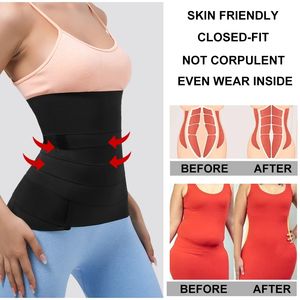Entraîneur <span class=keywords><strong>de</strong></span> taille Snatch Bandage Wrap Ventre Sueur Sauna Tondeuse Ceinture pour Femmes Ventre Corps Shaper <span class=keywords><strong>Bande</strong></span> <span class=keywords><strong>de</strong></span> Compression Gaine <span class=keywords><strong>de</strong></span> Perte <span class=keywords><strong>de</strong></span> Poids - Product Image 5