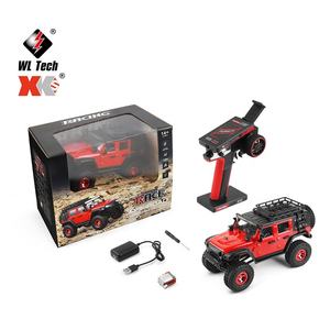 WLtoys 2428 1/24 Mini <span class=keywords><strong>voiture</strong></span> RC 2.4G avec lumières LED 4WD modèle de véhicule tout-terrain télécommande mécanique électrique camionnette - Product Image 5