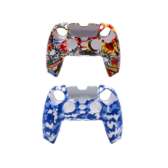 New Arrival Hard Gamepad Camouflage Plastic Shell Case for PlayStation 5 PS5 Controller Anti Scratch Protective Cover