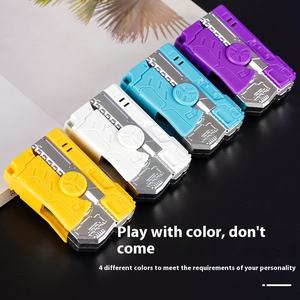 Pemantik Lipat Putar 2-in-1 Modern & Klasik, Penghilang Stres, Desain Baru, Hadiah Selebgram, Bahan Plastik untuk Merokok - Product Image 3