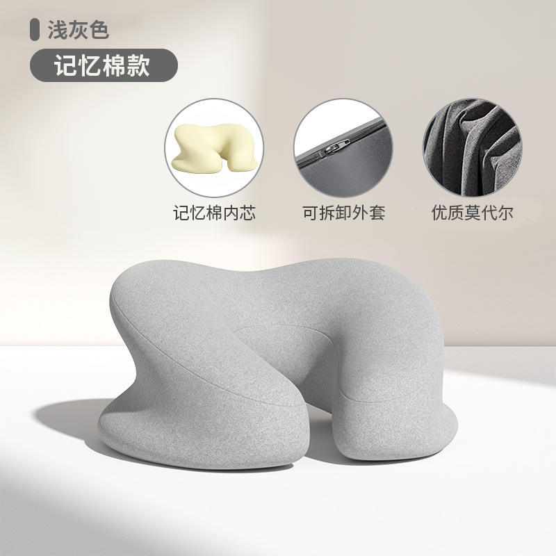Beauty sleeping pillow-light grey