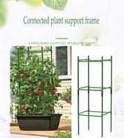 Cage à tomates carrée moderne et classique en fer émaillé auto-arrosante, écologique et durable, pour jardin, vente en gros, direct usine MQ