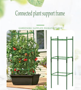 Jardinière carrée auto-arrosante en fer émaillé, écologique et durable, pour tomates, de type cage, pour jardin, ou bac surélevé pour fleurs - Vente directe usine - Product Image 2