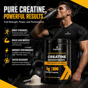 AegleWell Creatina en Polvo Más Vendida |   Envase Grande de 200 Porciones, Apoya la Masa Muscular Magra y la Resistencia en Entrenamientos de Alta Intensidad - Product Image 4