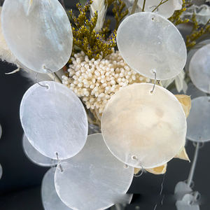 Venta Directa de Fábrica, Discos de Concha Natural Transparente de Indonesia, Concha Blanca, Campana de Viento, Decoración Ligera para Bodas, Láminas de Mica - Product Image 5