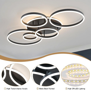 Modern Led <b>Ceiling</b> <b>Light</b> Metal Surface Mounted Cold White 110lm/w 25000h Lifespan For Living Room Bedroom - Product Image 3