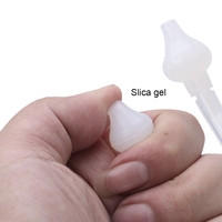 Pompe d'Aspiration Nasale en Silicone Coloré Anti-Reflux pour Bébés, Nettoyeur de Nez pour Nourrissons par Succion Buccale, Fournitures pour Bébés