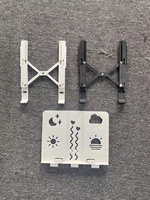 Support ergonomique réglable pour ordinateur portable, pliable en métal, pour la maison, le bureau, ipad, tablette