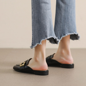 In the Summer of , New Women's Slippers Be Worn With a Flat <b>Toe</b> Cap and a Pair Mules - Product Image 3