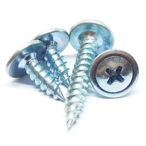 Tornillos autorroscantes de cabeza de truss modificada con base tipo oblea, zincados, 4.2x13 - Product Image 1