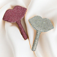 Mini miroir de maquillage de luxe,