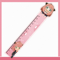 Regla de Acrílico Personalizada con Diseño de Personaje Animado, Herramienta de Medición de 15 cm, Regla de Anime Personalizada para Estudiantes