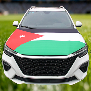 Drapeau Jordanien Volant Johnin Premium 61 x 45 pouces, Impression par Sublimation sur Polyester, Housse de Protection Miroir pour <span class=keywords><strong>Voiture</strong></span> et Capots de Moteur – Prêt à Expédier - Product Image 2