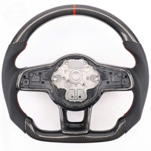 Volante in Fibra di Carbonio Personalizzato per Volkswagen <span class=keywords><strong>VW</strong></span> Golf 4 5 6 6r 7 7r 7.5 8 MK4 5 8 7 7.5 6 5 GTI GTD <span class=keywords><strong>Polo</strong></span> Scirocco R - Product Image 5