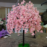 RK166 Arbres artificiels de fleurs de cerisier de haute qualité pour la décoration de table de mariage et de fête
