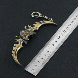 Gioco World of Warcraft Warglaive of Azzinoth Sword Mini arma 12cm 43g portachiavi in metallo - Product Image 6