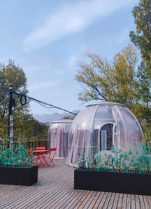 Luxo <span class=keywords><strong>2</strong></span>.5m transparente PC Bubble Dome House Tent Fácil instalação moderna All-Season impermeável 4.9 Square Meter Bubble Houses - Product Image 5