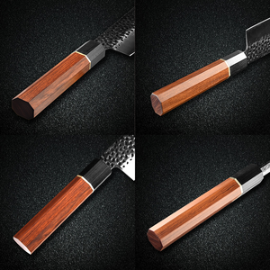 <span class=keywords><strong>Couteau</strong></span> de cuisine japonais Kiritsuke de 8 pouces avec manche en bois de rose Couteaux de cuisine en acier damas <span class=keywords><strong>Couteau</strong></span> de <span class=keywords><strong>chef</strong></span> - Product Image 4