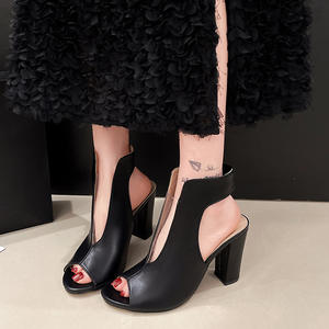 Dép xỏ ngón cỡ lớn, Giày thường ngày cho nữ, có gót dày, chống trơn và thoáng khí mùa hè - Product Image 3