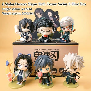 Figurines d'anime japonaises en gros, <span class=keywords><strong>Kimetsu</strong></span> No Yaiba, boîte mystère, version Q, figurine en PVC, cadeau pour enfants - Product Image 1