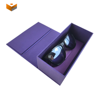 Étui à lunettes personnalisé avec logo, étui de luxe pour lunettes de soleil, boîte de rangement, emballage pliable, ensemble de boîtes à lunettes, étui pliable
