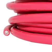 Câble d'alimentation audio pour voiture de calibre 0, fil de cuivre sans oxygène OFC, câble de masse rouge et noir, câble pour haut-parleur automobile pour l'installation d'un amplificateur