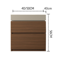 Table de chevet moderne minimaliste en bois avec 3-4 tiroirs, écologique et durable, meubles de chambre à coucher