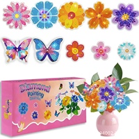 DIY Diamant-Kunst Blumenvase Deko-Set - Kreatives Edelstein-Malset für Kinder & Erwachsene Lernspielzeug & Tischdekoration