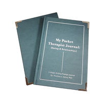 Cahier quotidien personnel personnalisé de luxe taille A5 tissu PP fil couture selle couture luxe imprimé planificateur Journal Journal