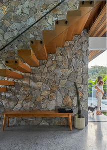 Yushi bên ngoài bức tường văn hóa đá hình dạng ngẫu nhiên tấm đá tự nhiên đá ốp tường - Product Image 3