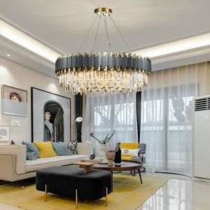 Lámpara de araña de cristal LED rectangular moderna, lámpara colgante de Interior de alta calidad para comedor, iluminación de lujo - Product Image 4