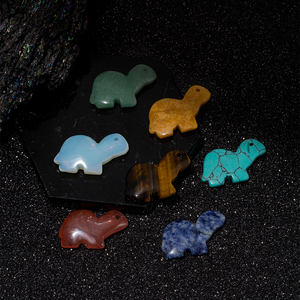 Amulette <span class=keywords><strong>porte</strong></span>-<span class=keywords><strong>bonheur</strong></span> Pierre <span class=keywords><strong>Tortue</strong></span> Charm Unakite Turquoise Quartz Agate Énergie de guérison Animal Sculpture Pendentif Charms pour bijoux - Product Image 3