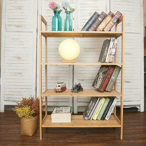 Bamboo <b>Storage</b> Rack 3 Tier Standing No Drill Living Room <b>Kitchen</b> Bedroom Shelf Durable Organization <b>Unit</b> - Product Image 3