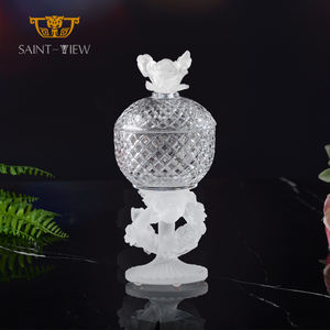 SAINT-VUE À La Main Cristal Pate de <span class=keywords><strong>verre</strong></span> Divertissant Maîtresse Bocal de bonbons Chocolat Plaque Décor À La Maison Ensemble - Product Image 4