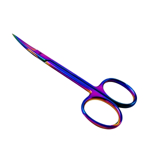 Ciseaux Iris à pointe incurvée, droite ou dentelée, en acier inoxydable de haute qualité, instruments chirurgicaux, fournisseur en gros - Product Image 1