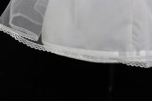 P1056A Venta al por mayor de un solo aro y faldas cortas hinchadas de un solo hilo para niñas, enagua de boda - Product Image 5