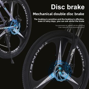 Bicicleta de montaña para adultos OEM con absorción de impactos y marco de acero al carbono - Product Image 3
