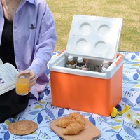 Boîte glacière pour l'extérieur personnalisée et colorée pour le voyage sur glace Boîte glacière pour la pêche Boîte à glace pour boissons sportives de grande taille